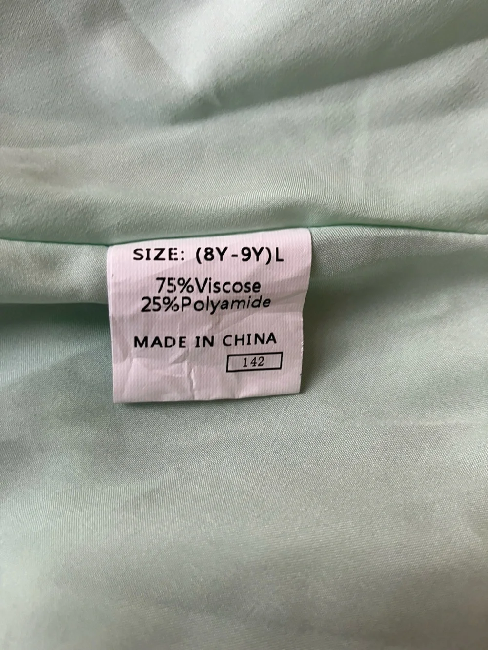 Girls 8-9 Light Sage belted dress